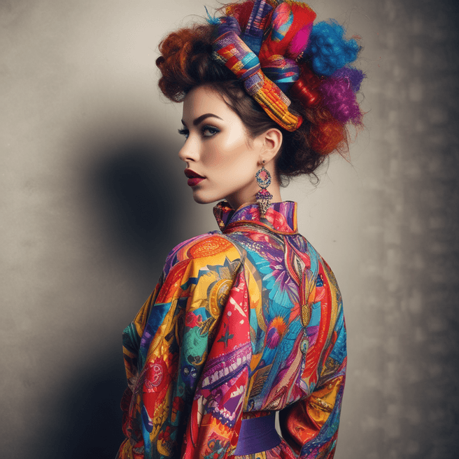 Contemporary Fashion Portrait: Bold and Vibrant Style Inspiration