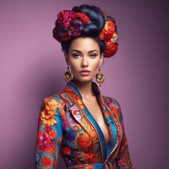 Contemporary Fashion Portrait: Bold and Vibrant Style Inspiration