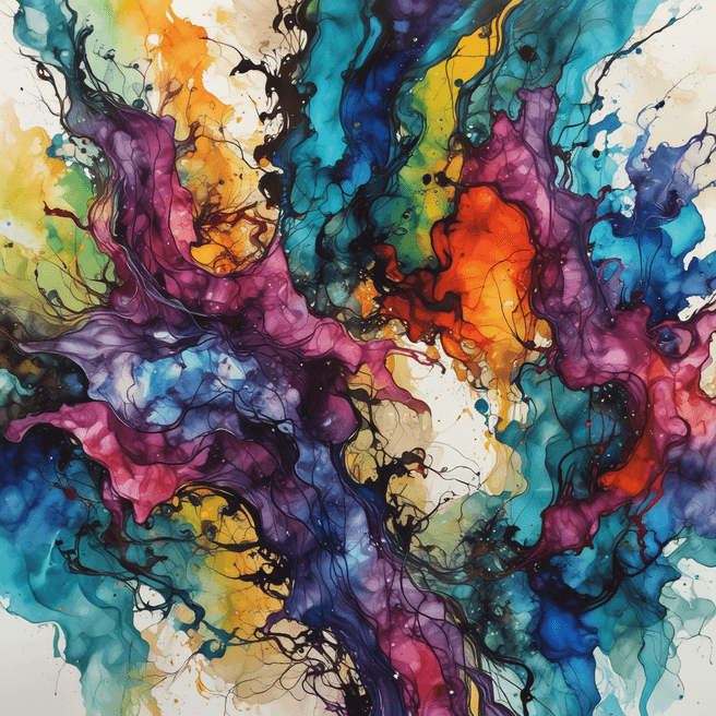 Mastering the Google Battle: Alcohol Ink and Conceptual Art Painting