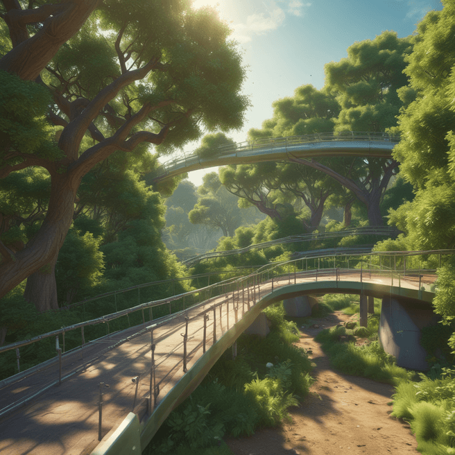 Stunning Pixar-Style 3D Tree Infrastructure: Futuristic Green Environment | Fulgent AI