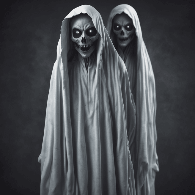 Stunning Muscular Ghost with Mesmerizing Eyes - Fulgent AI