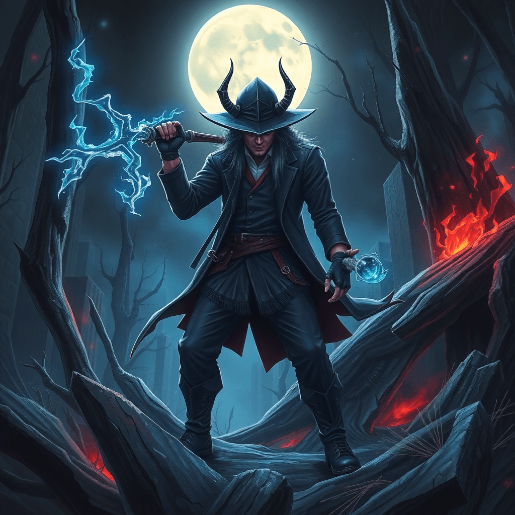 Fulgent AI: Unique 4K Supernatural Hunter Art in Ghibli Style