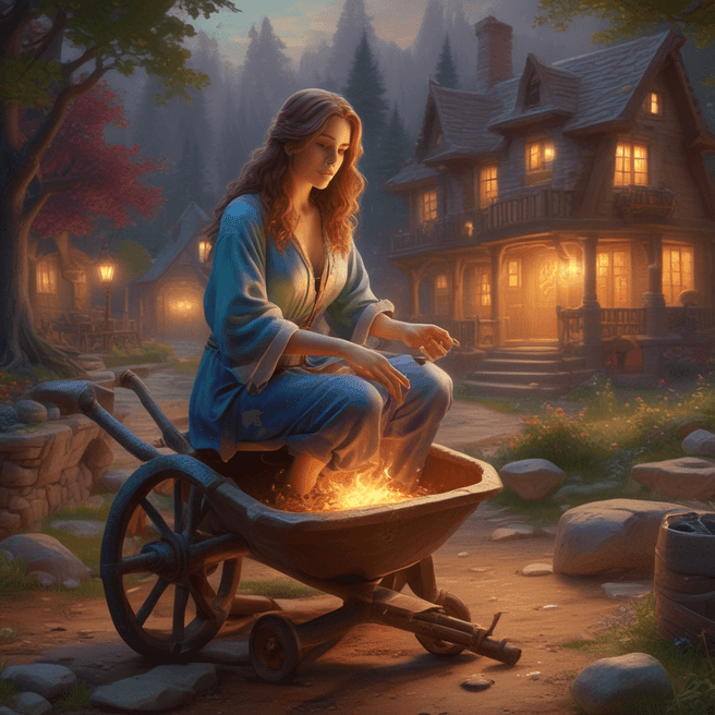 Enchanting 3D Renders & Impressionistic Oil Paintings: Thomas Kinkade-Inspired Art Collection