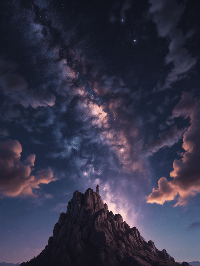 Stunning 4K Night Sky Character Images | Fulgent AI