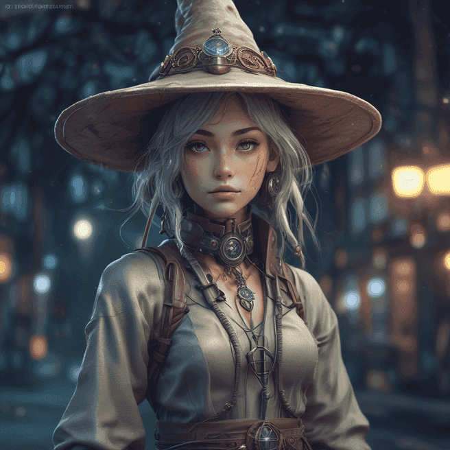 Stunning Woman Cyborg Exoskeleton Design by Hayao Miyazaki: Fulgent AI Creations