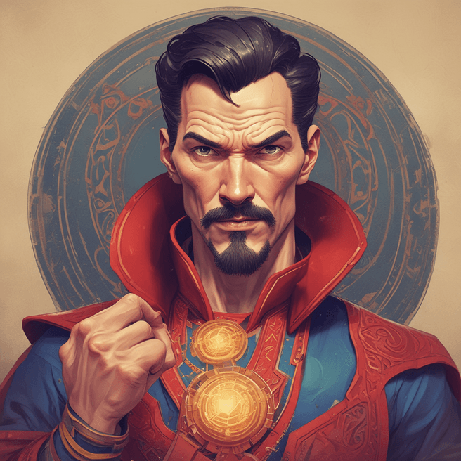 Create Unique Pixar Style Portrait of Dr. Strange with Fulgent AI