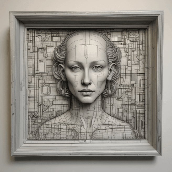 Explore Unique Immersive Art: Supernatural Psychic Silver Tray by Piet Mondrian
