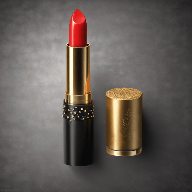 Elegant Esther Lipstick: Luxurious 3D Illustration