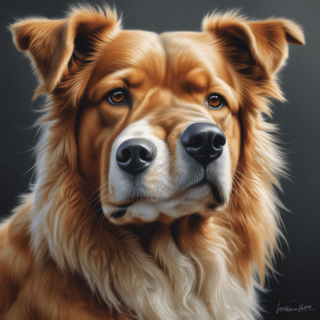 Hyperrealism Dog Art: Google Rapid Fire Inspired Creations