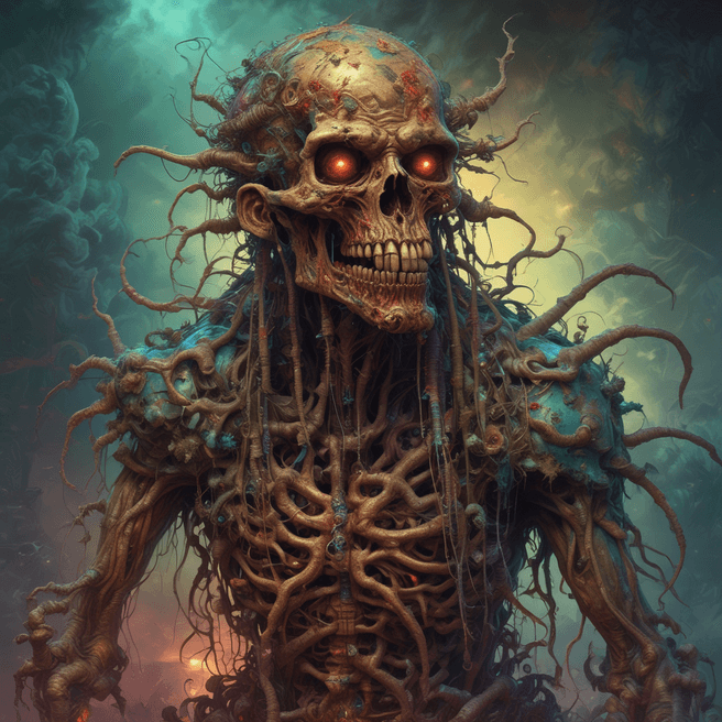 Explore Intricate and Detailed Concept Art in the Style of Zdzislaw Beksinski - Fulgent AI.