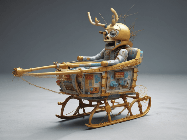 Explore Jean-Michel Basquiat Inspired 3D Sculptures with Cold Color Palette