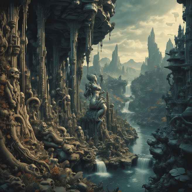 Explore Stunning 3D Art: Beautiful Athlete, Ethereal City & Horrifying Scenes by H.R. Giger