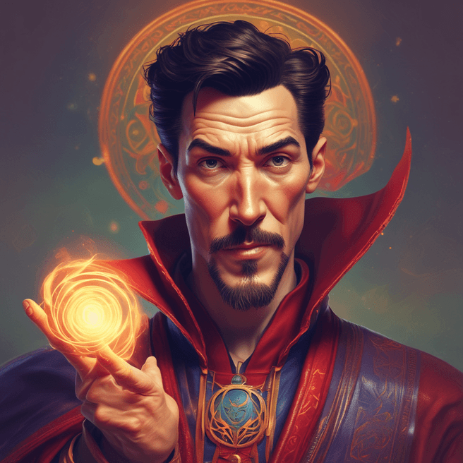 Create Unique Pixar Style Portrait of Dr. Strange with Fulgent AI