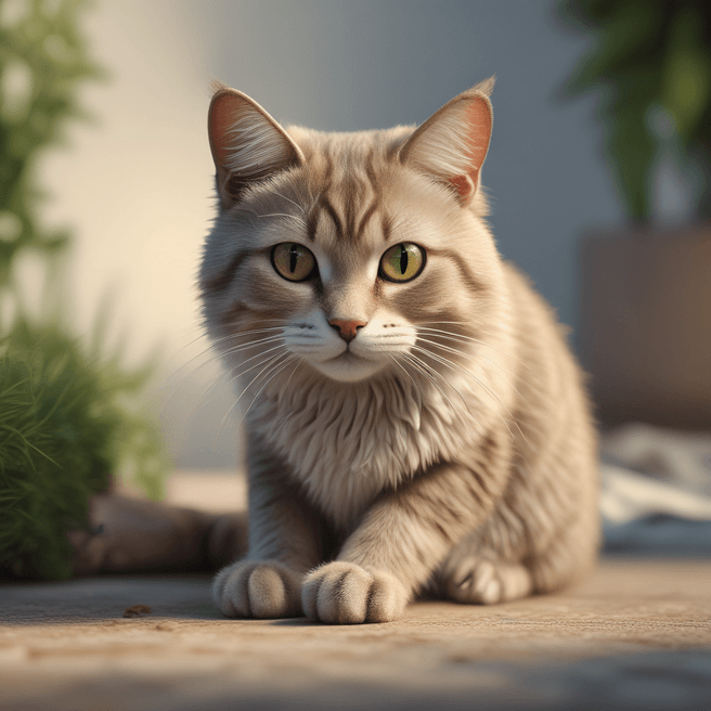 Stunning 3D Cat Render | Realistic Feline Images - Fulgent AI
