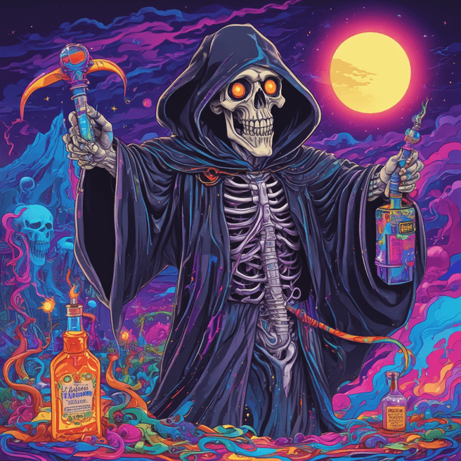 Explore Stunning Images: Grim Reaper, Macintosh, Rum Bottle & More by Lisa Frank & More!