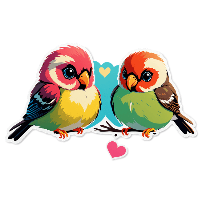 Adorable Love Birds: Stunning AI Image Generation at Fulgent AI