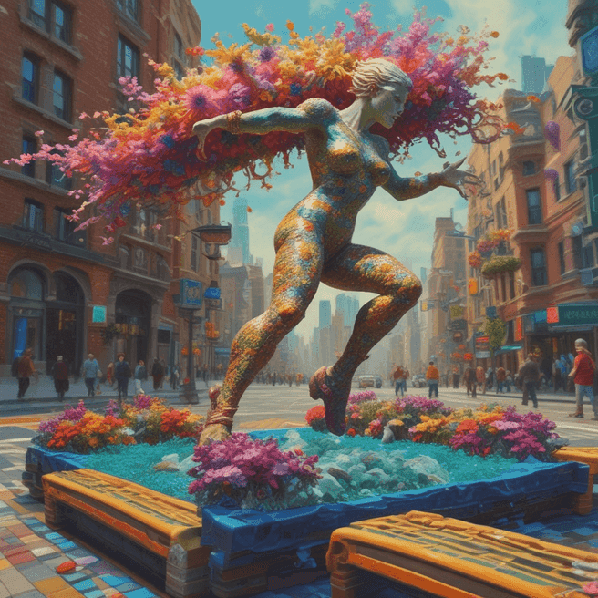 Explore Diverse Visual Creations: Snow Boots, 3D Sculpt, Mosaic & More