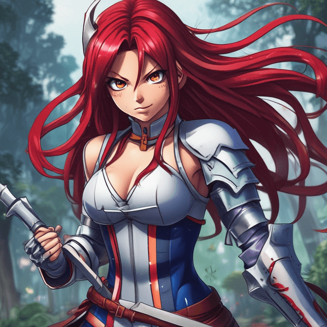 Stunning 5k Erza Scarlet Wallpaper for Ultimate HD Experience