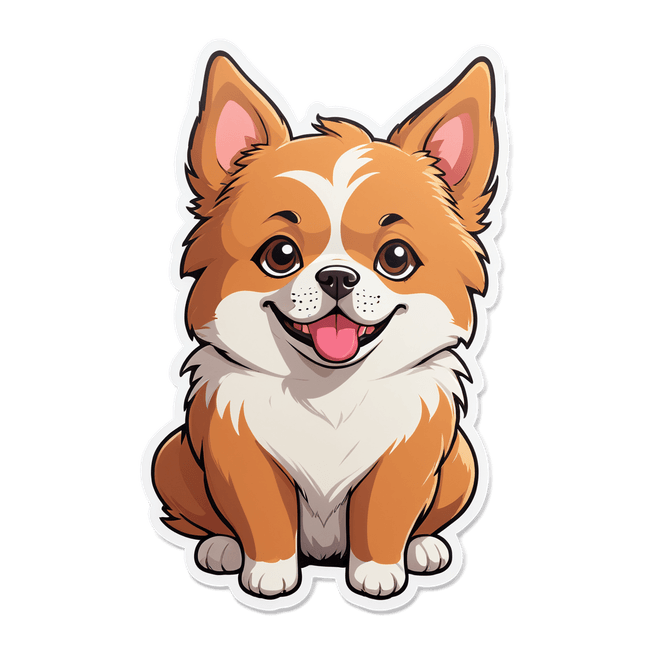 Adorable Manga-Style Dog Illustration | Fulgent AI