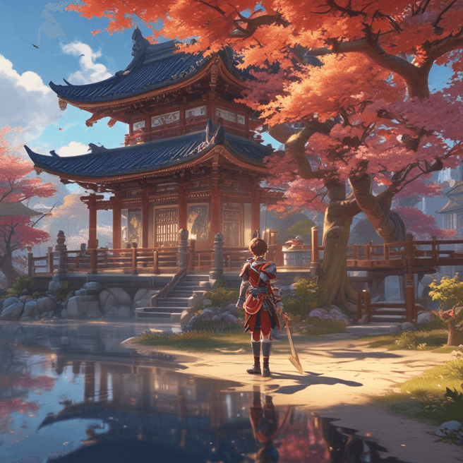 Enhance Your Desktop with Genshin Impact 4K Ultra HD 3D Wallpaper from Fulgent AI