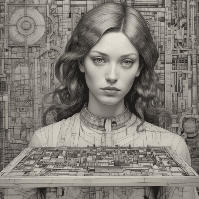 Explore Unique Immersive Art: Supernatural Psychic Silver Tray by Piet Mondrian