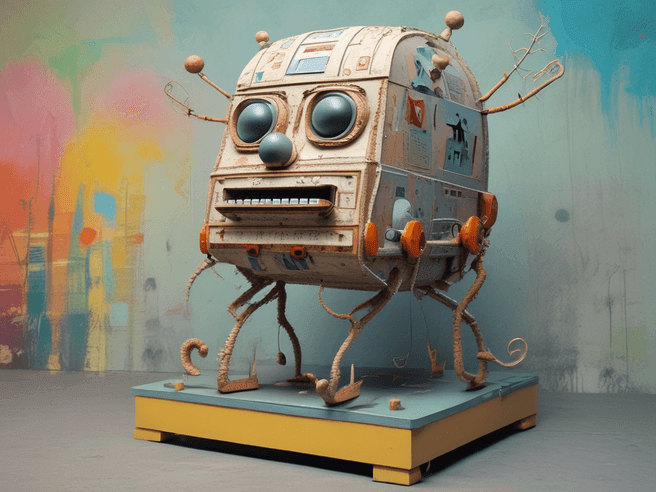 Explore Jean-Michel Basquiat Inspired 3D Sculptures with Cold Color Palette