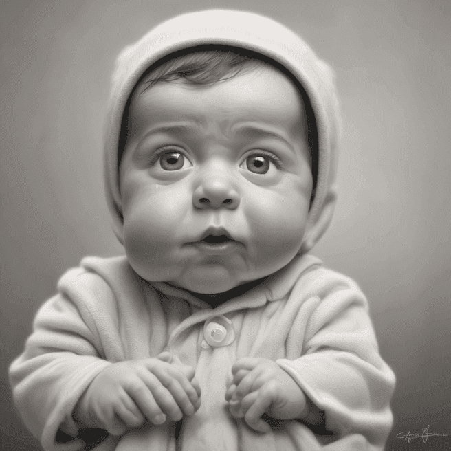 Adorable Baby Portrait in Pixar Style: Instantly Create Custom Images