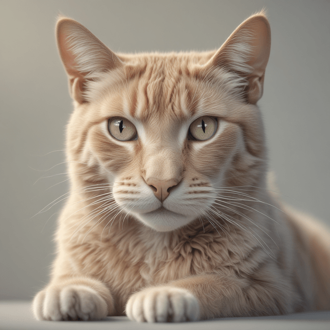 Stunning 3D Render of a Very Quiet Cat - Fulgent AI