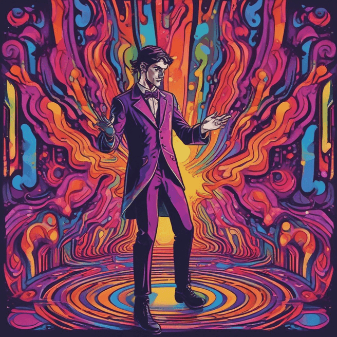 Mind-Blowing Tricks: Young Magician Wows with Psychedelic Illusions