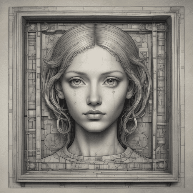 Explore Unique Immersive Art: Supernatural Psychic Silver Tray by Piet Mondrian