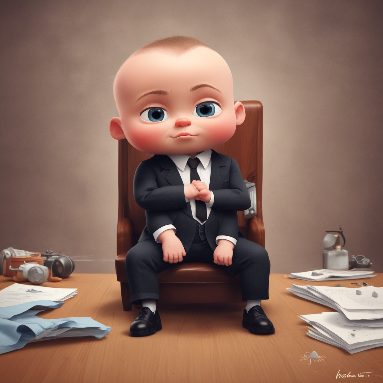 Boss Baby Google Pixar Style Portrait | Fulgent AI