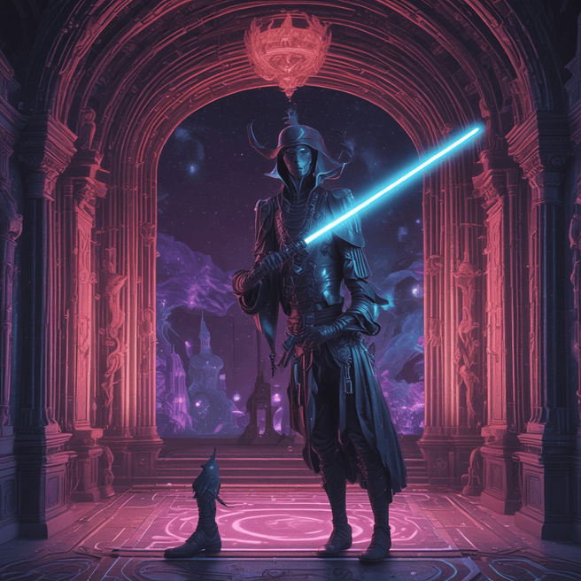 Futuristic Space Pirate Art: Zbrush Sculpt & Synthwave Environment Design