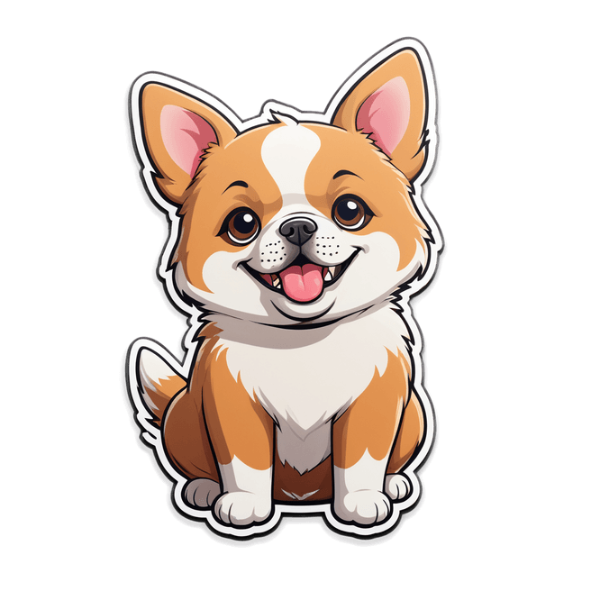 Adorable Manga-Style Dog Illustration | Fulgent AI
