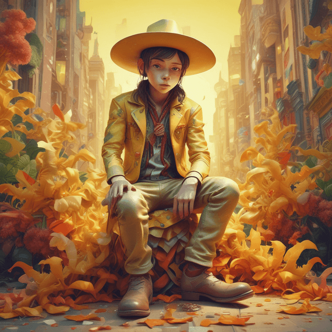 Unique Artwork Featuring Google Cowboy, Leaf Pants, Kissing Scene, and More by Artgerm