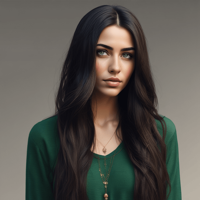 Stunning Turkish Woman in Modern Street Fashion - Captivating Portrait