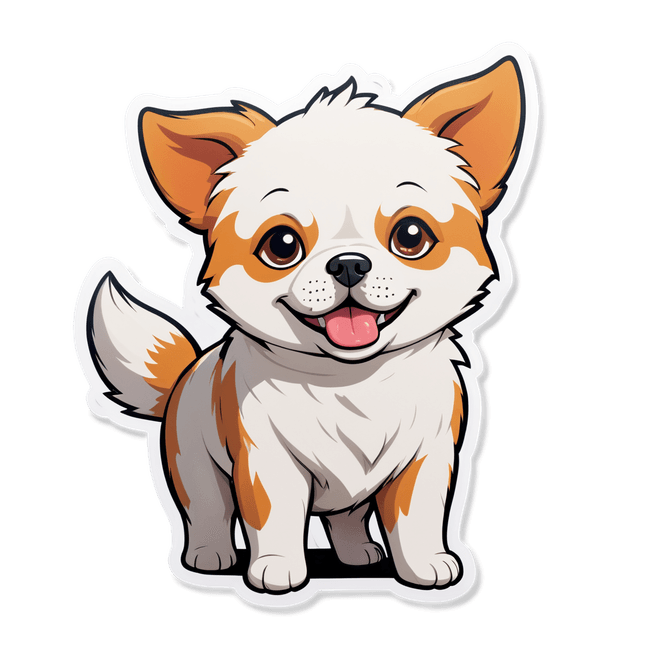 Adorable Manga-Style Dog Illustration | Fulgent AI