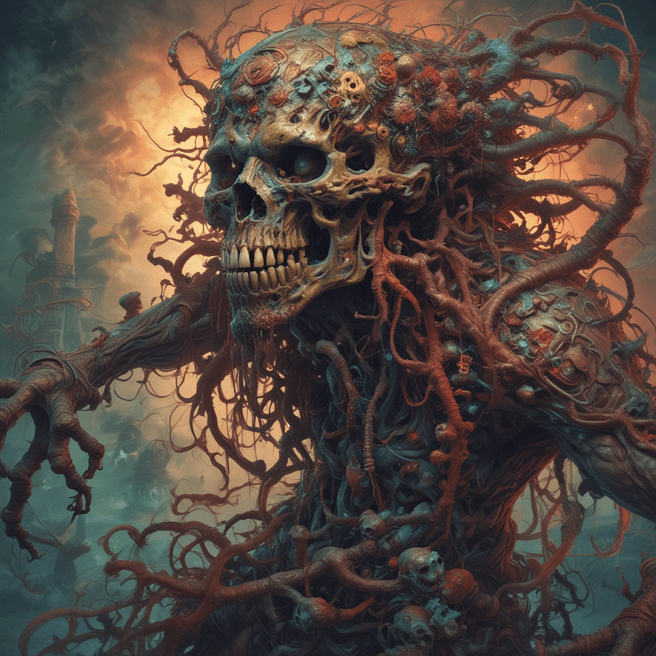 Explore Intricate and Detailed Concept Art in the Style of Zdzislaw Beksinski - Fulgent AI.