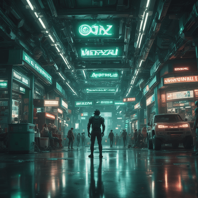 Sci-Fi Lunar City Action Scene - Futuristic Elysium Style | FulgentAI