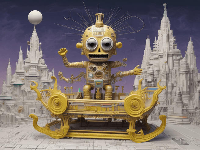 Explore Jean-Michel Basquiat Inspired 3D Sculptures with Cold Color Palette