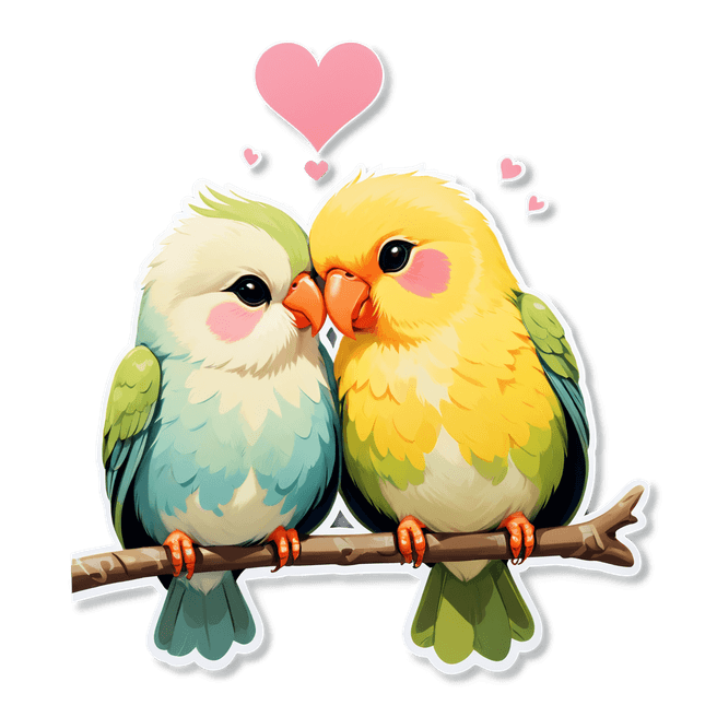 Adorable Love Birds: Stunning AI Image Generation at Fulgent AI