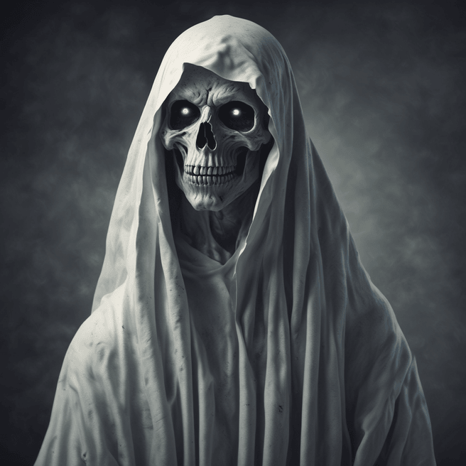 Stunning Muscular Ghost with Mesmerizing Eyes - Fulgent AI