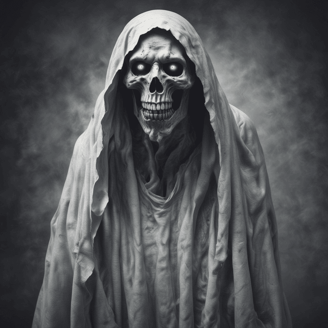 Stunning Muscular Ghost with Mesmerizing Eyes - Fulgent AI