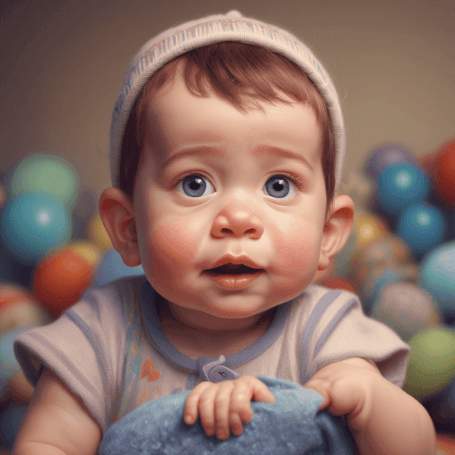 Adorable Baby Portrait in Pixar Style: Instantly Create Custom Images