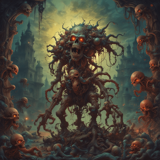 Explore Intricate and Detailed Concept Art in the Style of Zdzislaw Beksinski - Fulgent AI.