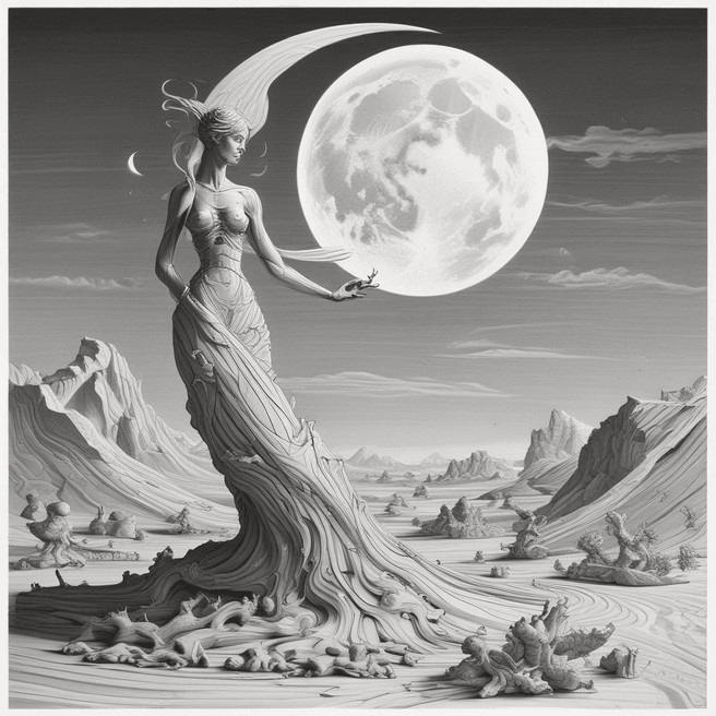 Explore Art and Design: Salvador Dalí, Environment Design, Zbrush Sculpt, Landscape, Wood-Carving, Beautiful Lighting