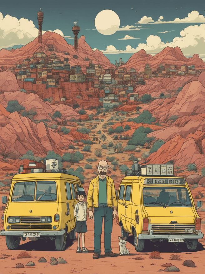 Breaking Bad reimagined in enchanting Ghibli style