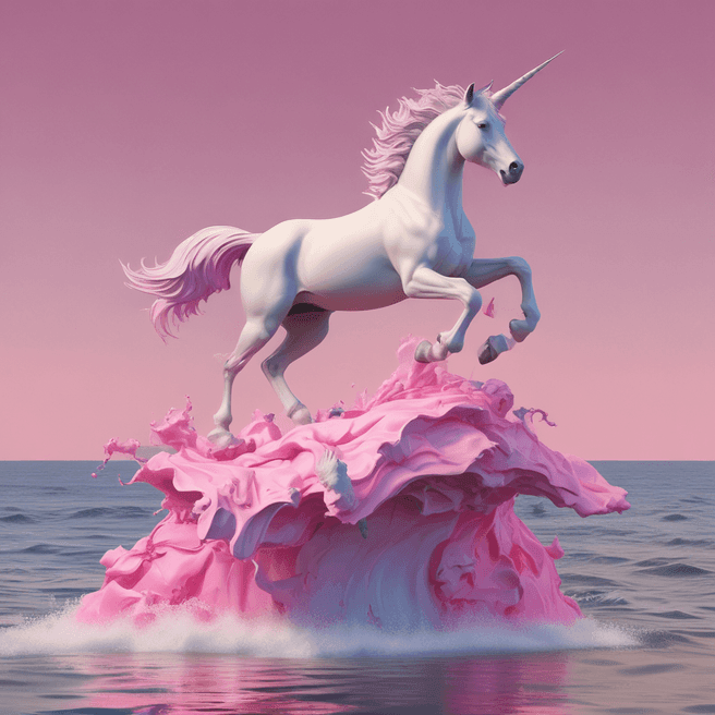 Discover Stunning 3D Art: Google Flying Unicorn, Garters, Whirlpool Trident & More!