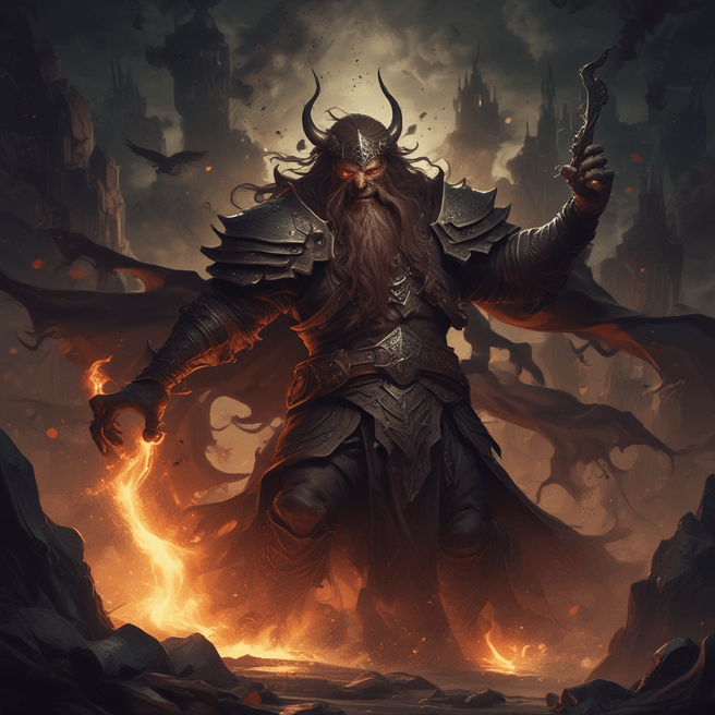 Dark Fantasy Digital Painting Illustration | Epic Fantasy Card Game Splash Art