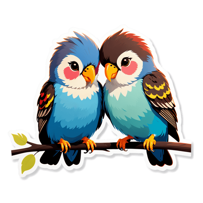 Adorable Love Birds: Stunning AI Image Generation at Fulgent AI