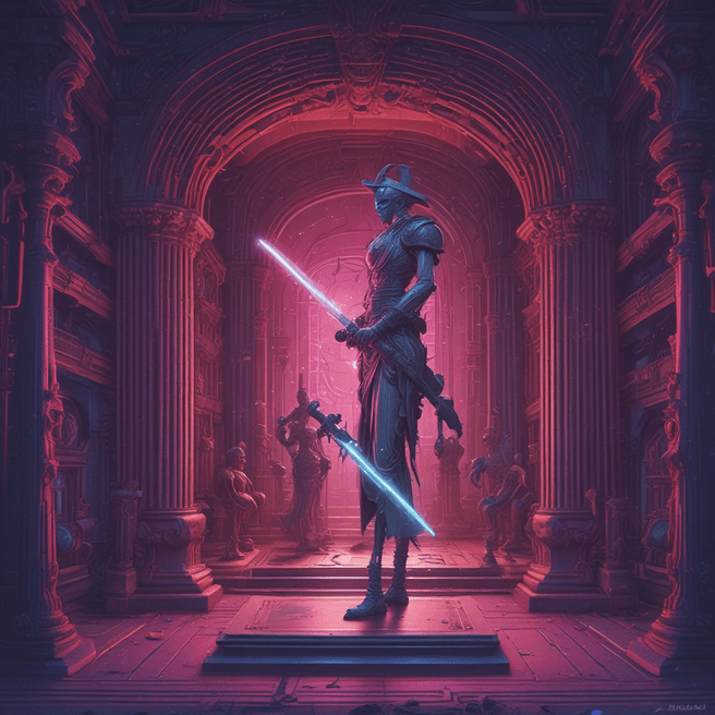 Futuristic Space Pirate Art: Zbrush Sculpt & Synthwave Environment Design